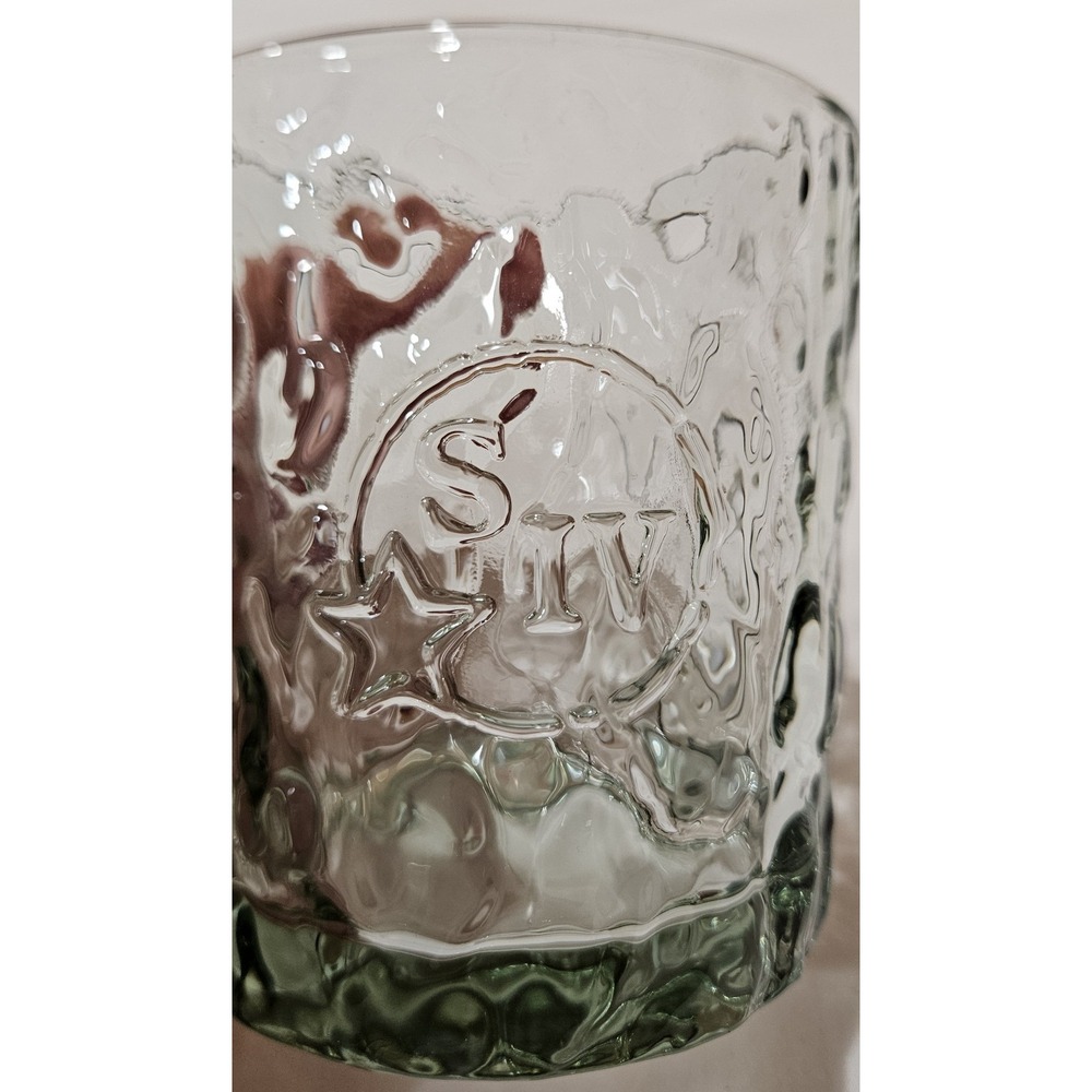 Maker's Mark S IV Embossed Whiskey Rocks Glass Heavy Textured Barware Tumbler